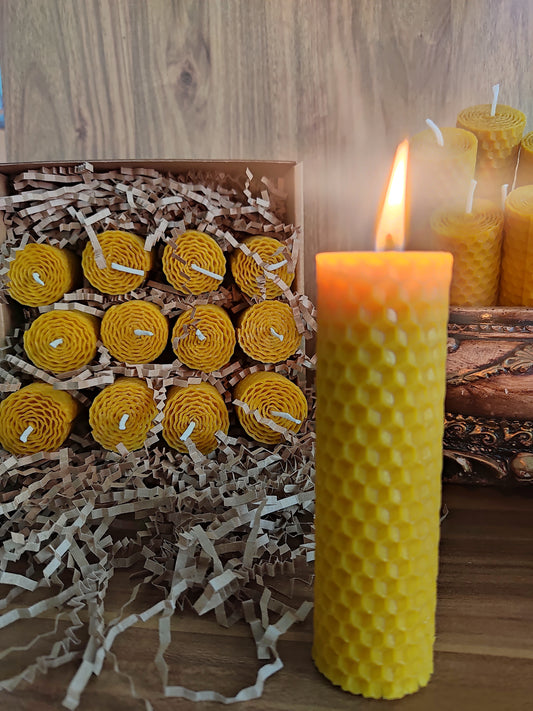 50 pcs Bulk Beeswax Candles