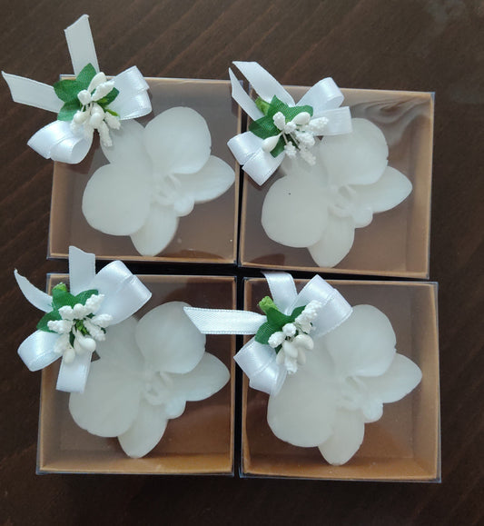 Orchid Special Days Favors, Scented soy candles, Wedding favors for guests