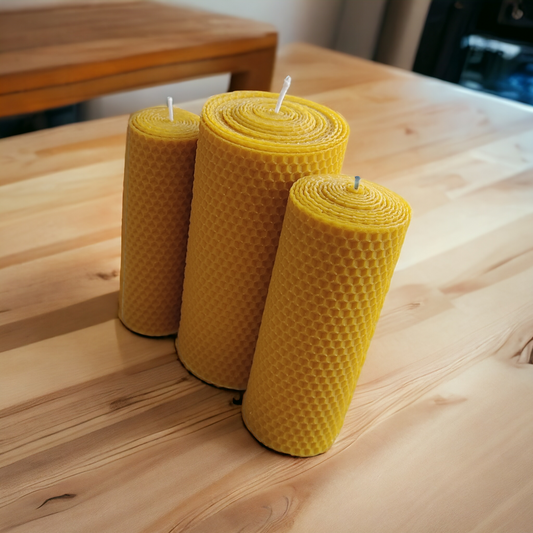 Big Decor Honeycomb Candle Set - Set of 3 - FREE Shipping !!!