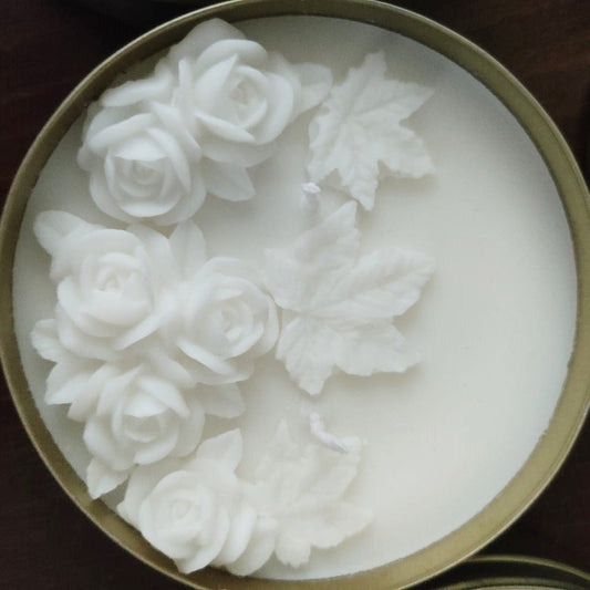 Wholesale Floral Garden Soy Candles İn Tin