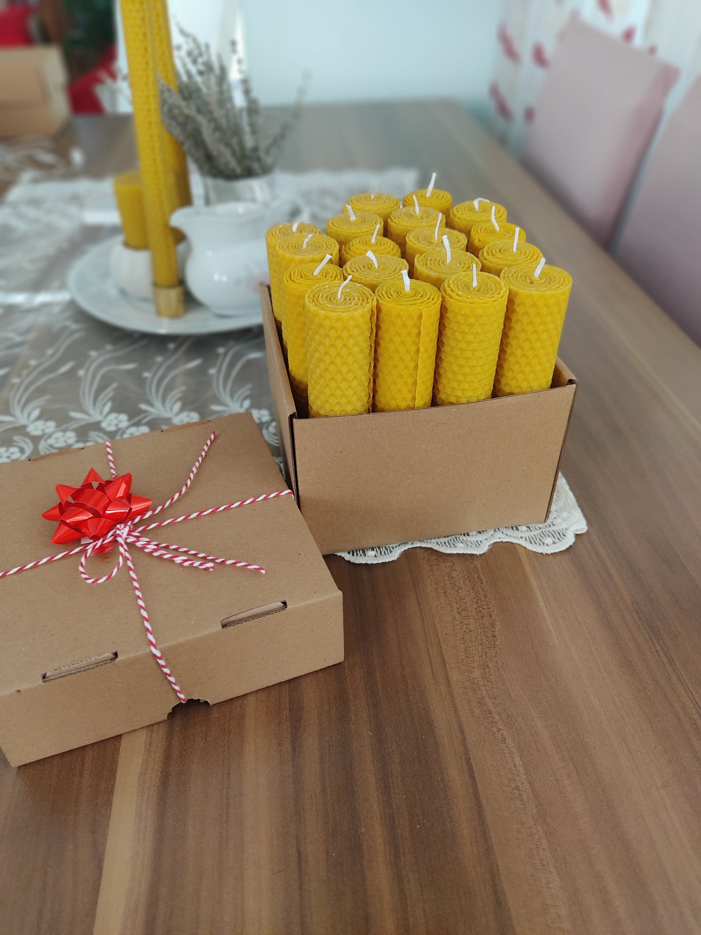 20 pcs 6" Honeycomb candles, %100 pure candles