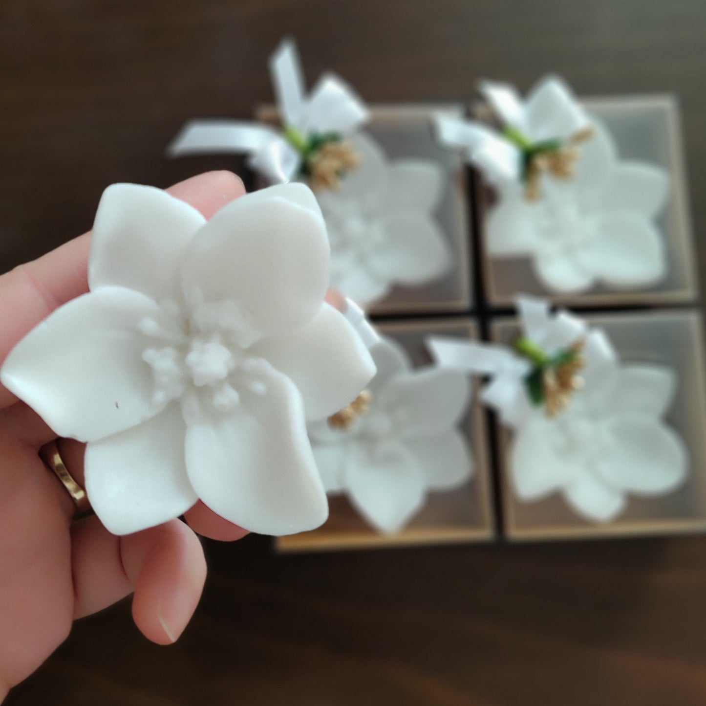 Blossom Candle Favors, Scented soy candles