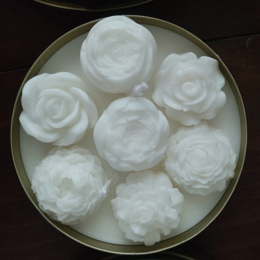 Wholesale Floral Garden Soy Candles İn Tin